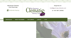 Desktop Screenshot of guernsey-clematis.com
